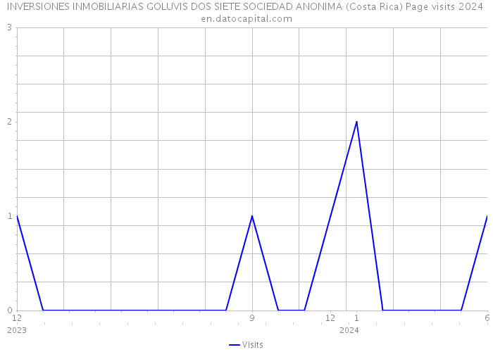INVERSIONES INMOBILIARIAS GOLUVIS DOS SIETE SOCIEDAD ANONIMA (Costa Rica) Page visits 2024 