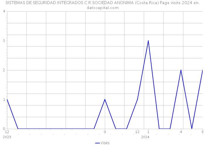 SISTEMAS DE SEGURIDAD INTEGRADOS C R SOCIEDAD ANONIMA (Costa Rica) Page visits 2024 