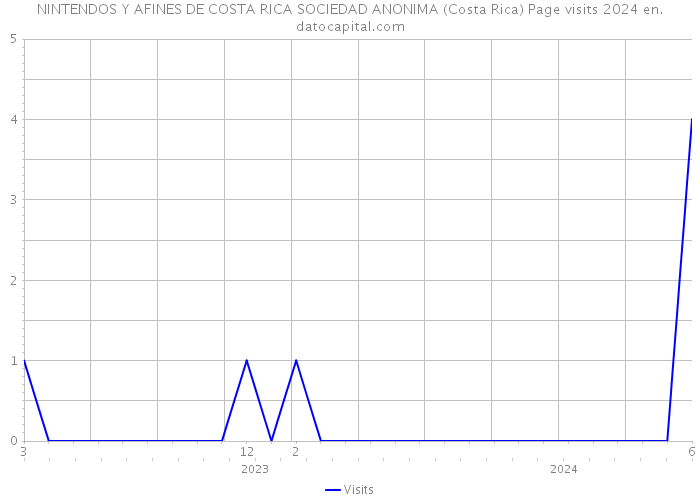 NINTENDOS Y AFINES DE COSTA RICA SOCIEDAD ANONIMA (Costa Rica) Page visits 2024 