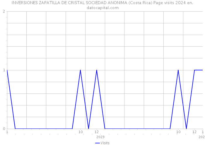 INVERSIONES ZAPATILLA DE CRISTAL SOCIEDAD ANONIMA (Costa Rica) Page visits 2024 