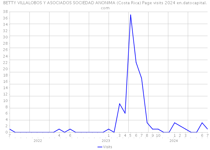 BETTY VILLALOBOS Y ASOCIADOS SOCIEDAD ANONIMA (Costa Rica) Page visits 2024 