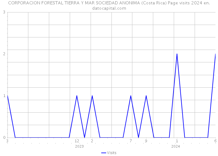 CORPORACION FORESTAL TIERRA Y MAR SOCIEDAD ANONIMA (Costa Rica) Page visits 2024 