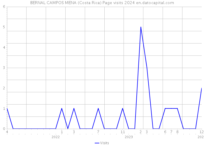 BERNAL CAMPOS MENA (Costa Rica) Page visits 2024 