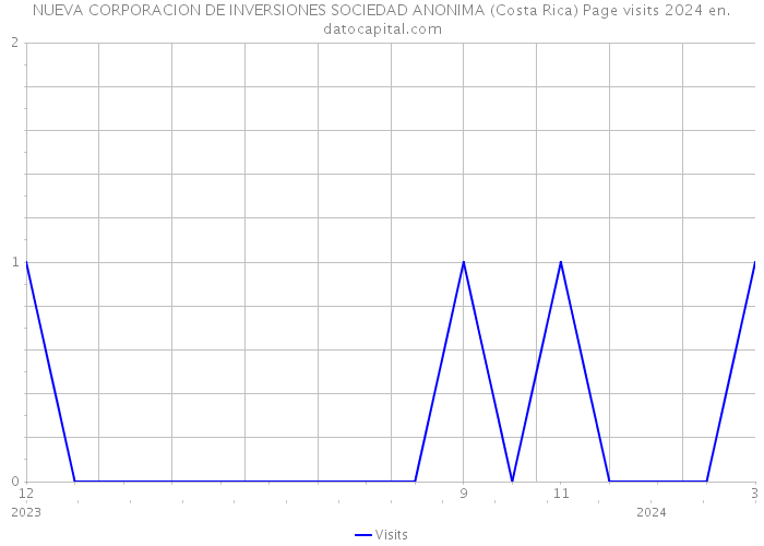 NUEVA CORPORACION DE INVERSIONES SOCIEDAD ANONIMA (Costa Rica) Page visits 2024 