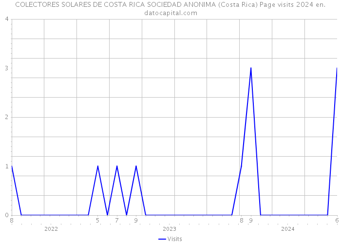 COLECTORES SOLARES DE COSTA RICA SOCIEDAD ANONIMA (Costa Rica) Page visits 2024 
