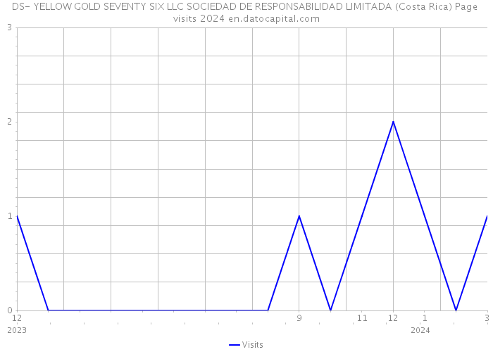 DS- YELLOW GOLD SEVENTY SIX LLC SOCIEDAD DE RESPONSABILIDAD LIMITADA (Costa Rica) Page visits 2024 