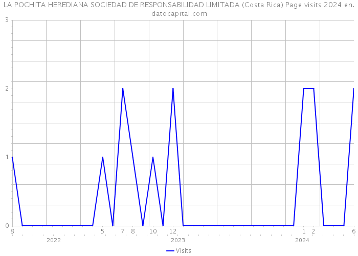 LA POCHITA HEREDIANA SOCIEDAD DE RESPONSABILIDAD LIMITADA (Costa Rica) Page visits 2024 