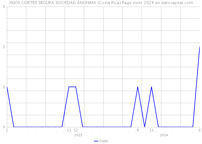 HIJOS CORTES SEGURA SOCIEDAD ANONIMA (Costa Rica) Page visits 2024 