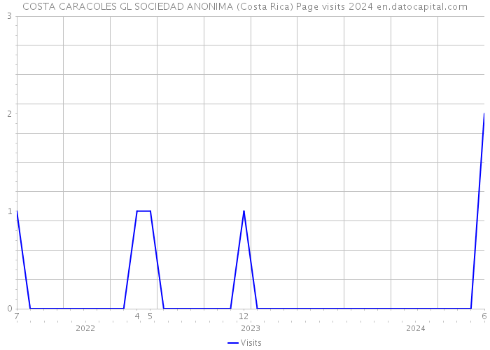 COSTA CARACOLES GL SOCIEDAD ANONIMA (Costa Rica) Page visits 2024 