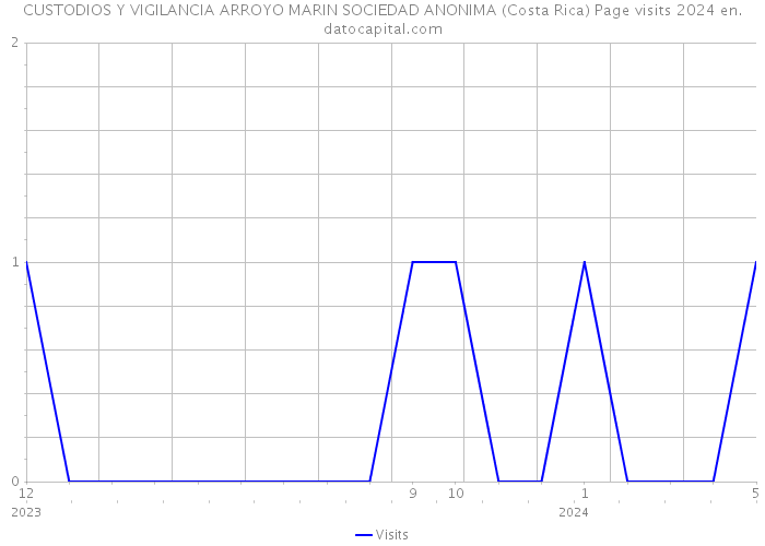 CUSTODIOS Y VIGILANCIA ARROYO MARIN SOCIEDAD ANONIMA (Costa Rica) Page visits 2024 