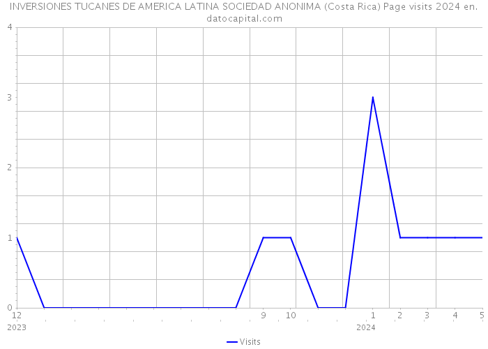 INVERSIONES TUCANES DE AMERICA LATINA SOCIEDAD ANONIMA (Costa Rica) Page visits 2024 