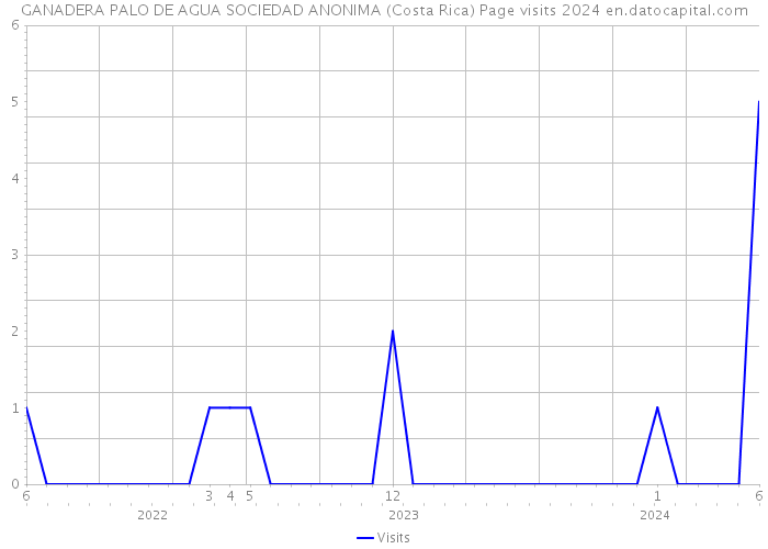 GANADERA PALO DE AGUA SOCIEDAD ANONIMA (Costa Rica) Page visits 2024 