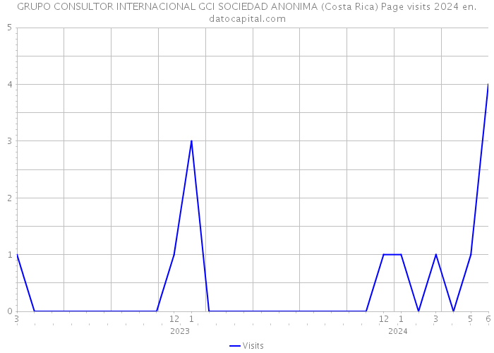 GRUPO CONSULTOR INTERNACIONAL GCI SOCIEDAD ANONIMA (Costa Rica) Page visits 2024 