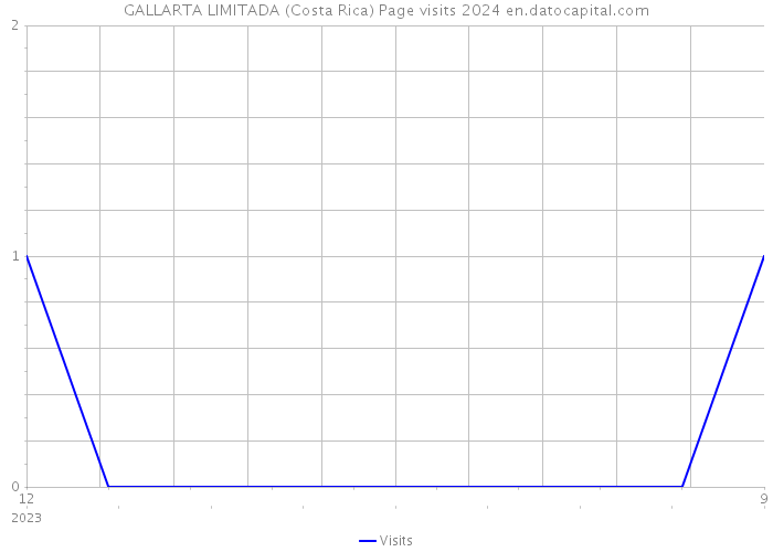 GALLARTA LIMITADA (Costa Rica) Page visits 2024 