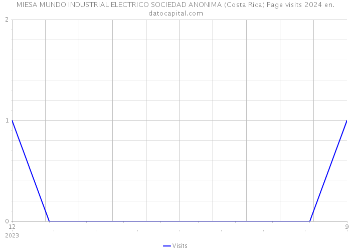 MIESA MUNDO INDUSTRIAL ELECTRICO SOCIEDAD ANONIMA (Costa Rica) Page visits 2024 