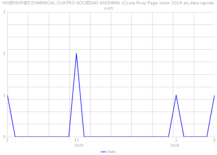 INVERSIONES DOMINICAL CUATRO SOCIEDAD ANONIMA (Costa Rica) Page visits 2024 