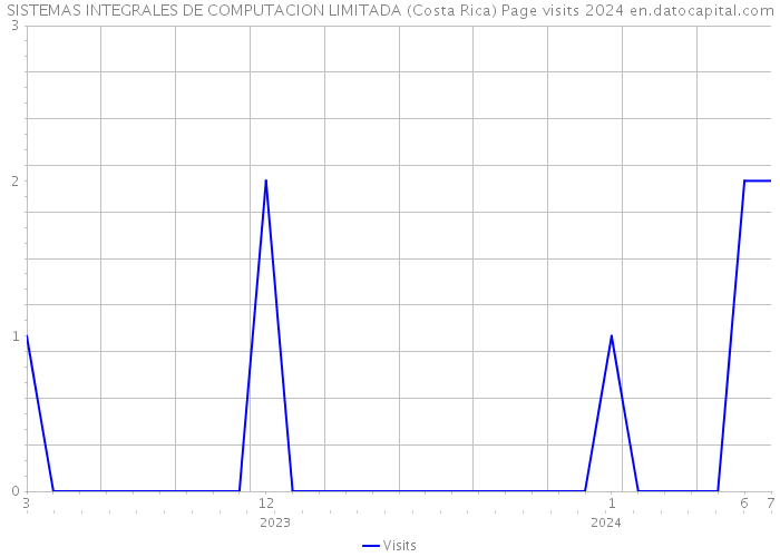 SISTEMAS INTEGRALES DE COMPUTACION LIMITADA (Costa Rica) Page visits 2024 