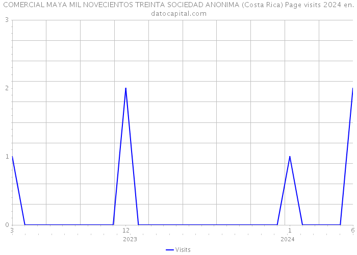 COMERCIAL MAYA MIL NOVECIENTOS TREINTA SOCIEDAD ANONIMA (Costa Rica) Page visits 2024 