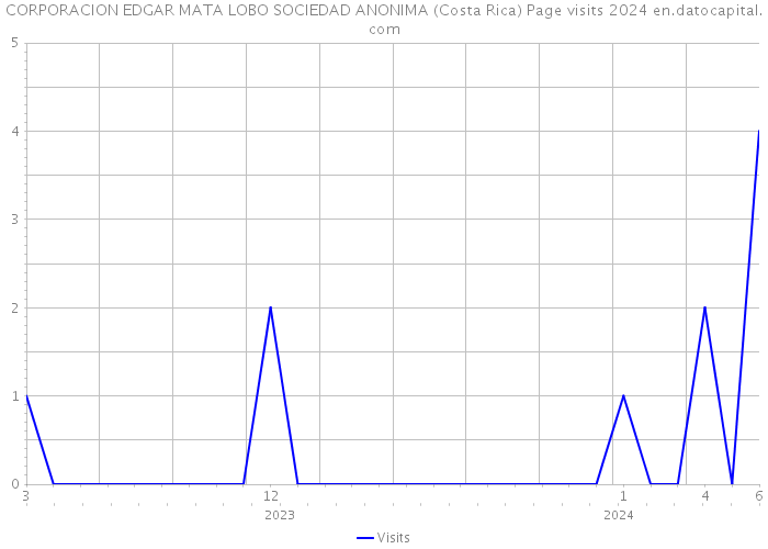 CORPORACION EDGAR MATA LOBO SOCIEDAD ANONIMA (Costa Rica) Page visits 2024 