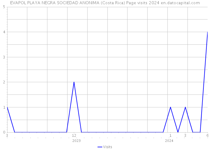 EVAPOL PLAYA NEGRA SOCIEDAD ANONIMA (Costa Rica) Page visits 2024 
