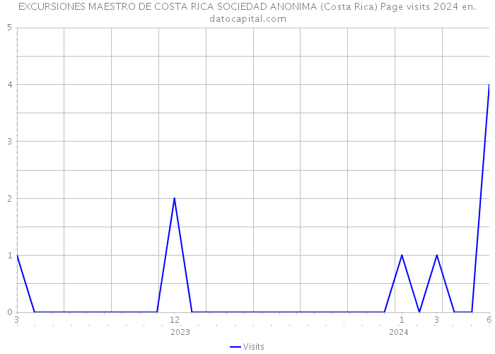 EXCURSIONES MAESTRO DE COSTA RICA SOCIEDAD ANONIMA (Costa Rica) Page visits 2024 