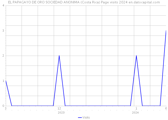 EL PAPAGAYO DE ORO SOCIEDAD ANONIMA (Costa Rica) Page visits 2024 
