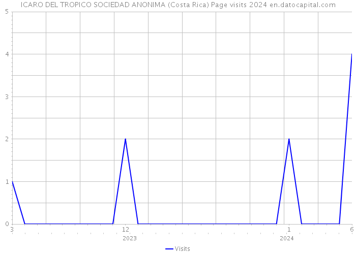 ICARO DEL TROPICO SOCIEDAD ANONIMA (Costa Rica) Page visits 2024 