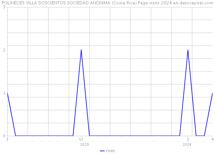 POLINECES VILLA DOSCIENTOS SOCIEDAD ANONIMA (Costa Rica) Page visits 2024 