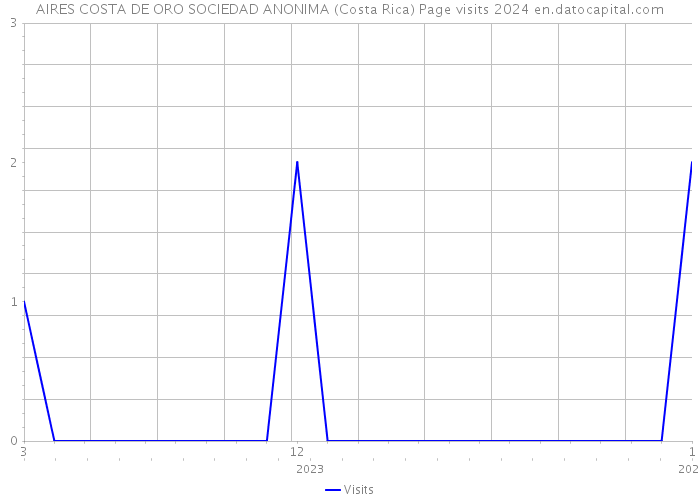 AIRES COSTA DE ORO SOCIEDAD ANONIMA (Costa Rica) Page visits 2024 
