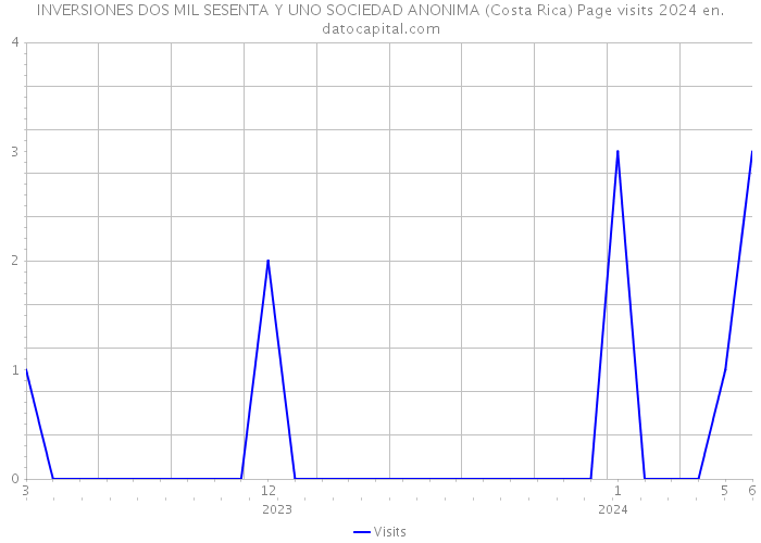 INVERSIONES DOS MIL SESENTA Y UNO SOCIEDAD ANONIMA (Costa Rica) Page visits 2024 