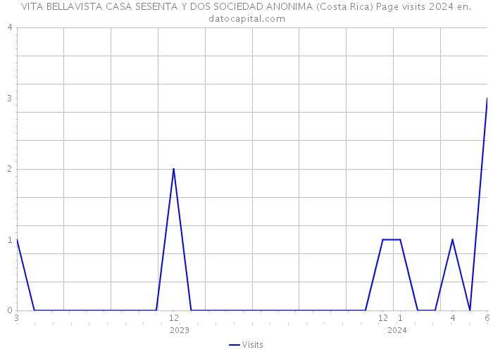 VITA BELLAVISTA CASA SESENTA Y DOS SOCIEDAD ANONIMA (Costa Rica) Page visits 2024 