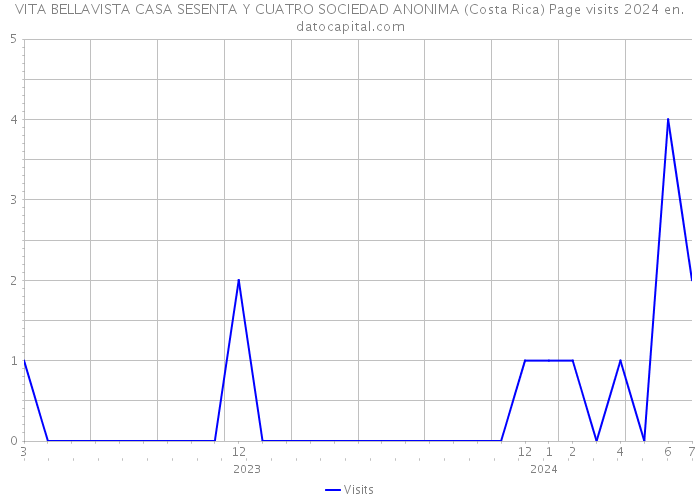 VITA BELLAVISTA CASA SESENTA Y CUATRO SOCIEDAD ANONIMA (Costa Rica) Page visits 2024 