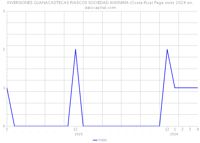 INVERSIONES GUANACASTECAS RIASCOS SOCIEDAD ANONIMA (Costa Rica) Page visits 2024 