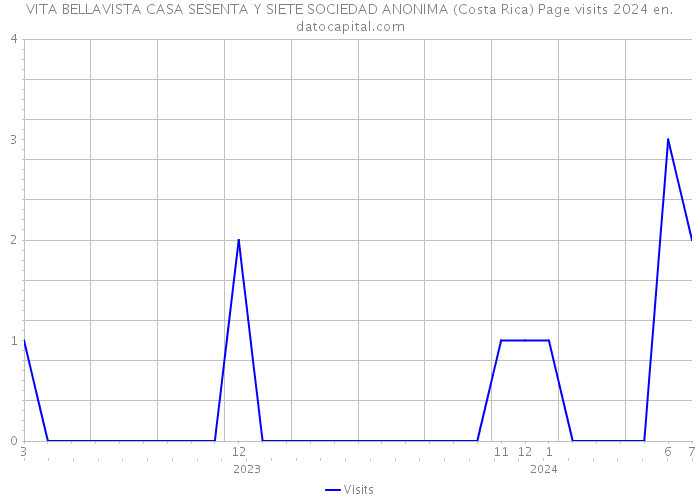 VITA BELLAVISTA CASA SESENTA Y SIETE SOCIEDAD ANONIMA (Costa Rica) Page visits 2024 