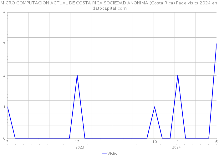 MICRO COMPUTACION ACTUAL DE COSTA RICA SOCIEDAD ANONIMA (Costa Rica) Page visits 2024 