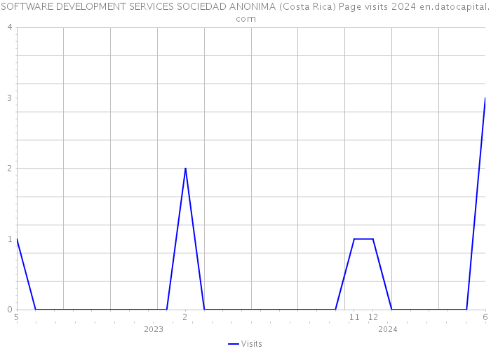 SOFTWARE DEVELOPMENT SERVICES SOCIEDAD ANONIMA (Costa Rica) Page visits 2024 