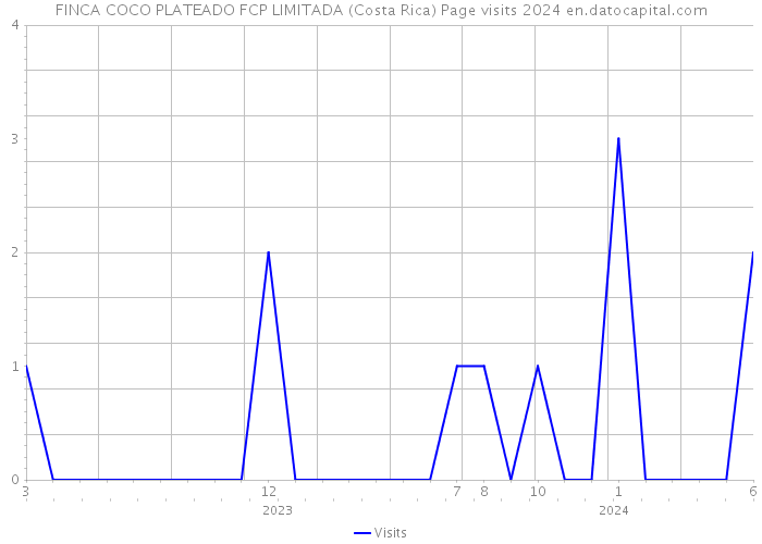 FINCA COCO PLATEADO FCP LIMITADA (Costa Rica) Page visits 2024 