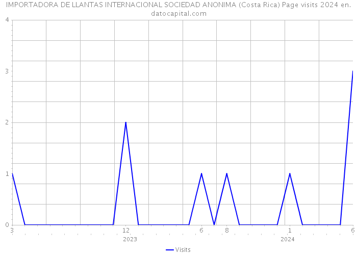 IMPORTADORA DE LLANTAS INTERNACIONAL SOCIEDAD ANONIMA (Costa Rica) Page visits 2024 