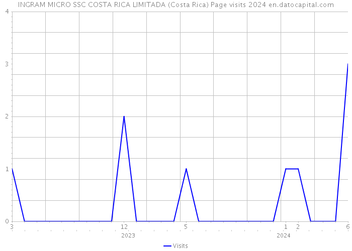 INGRAM MICRO SSC COSTA RICA LIMITADA (Costa Rica) Page visits 2024 