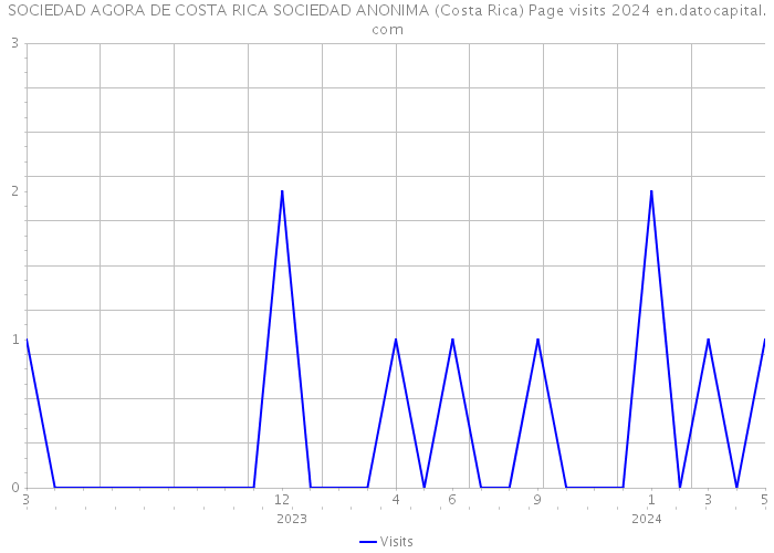SOCIEDAD AGORA DE COSTA RICA SOCIEDAD ANONIMA (Costa Rica) Page visits 2024 