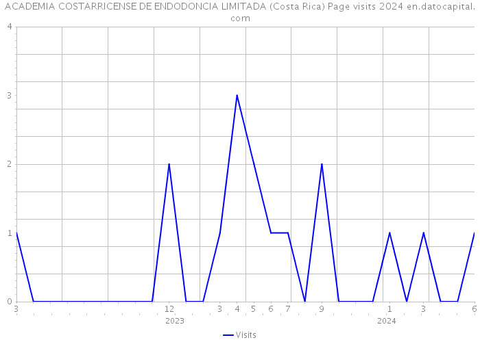 ACADEMIA COSTARRICENSE DE ENDODONCIA LIMITADA (Costa Rica) Page visits 2024 