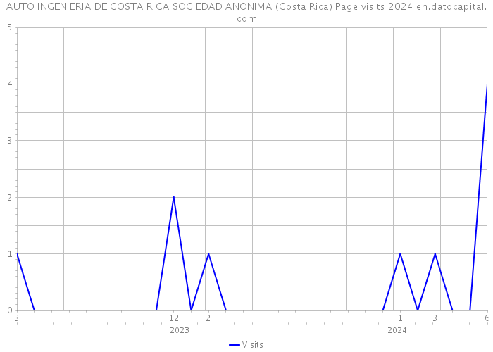 AUTO INGENIERIA DE COSTA RICA SOCIEDAD ANONIMA (Costa Rica) Page visits 2024 