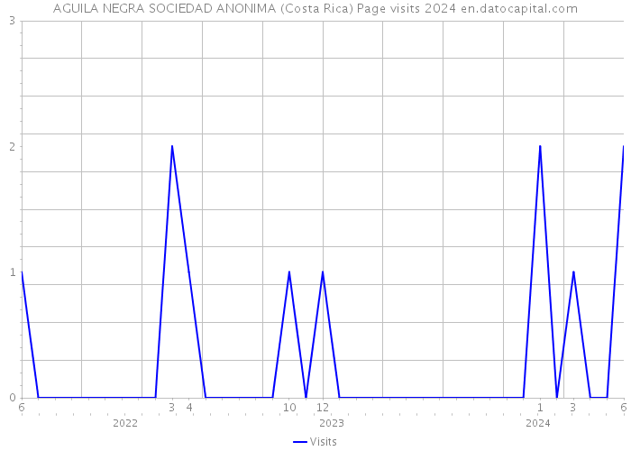 AGUILA NEGRA SOCIEDAD ANONIMA (Costa Rica) Page visits 2024 
