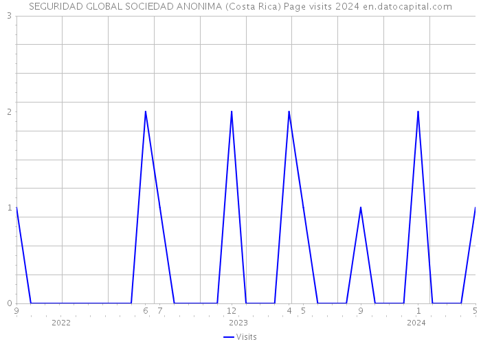 SEGURIDAD GLOBAL SOCIEDAD ANONIMA (Costa Rica) Page visits 2024 