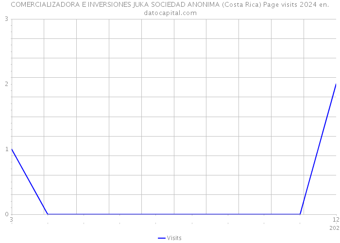 COMERCIALIZADORA E INVERSIONES JUKA SOCIEDAD ANONIMA (Costa Rica) Page visits 2024 