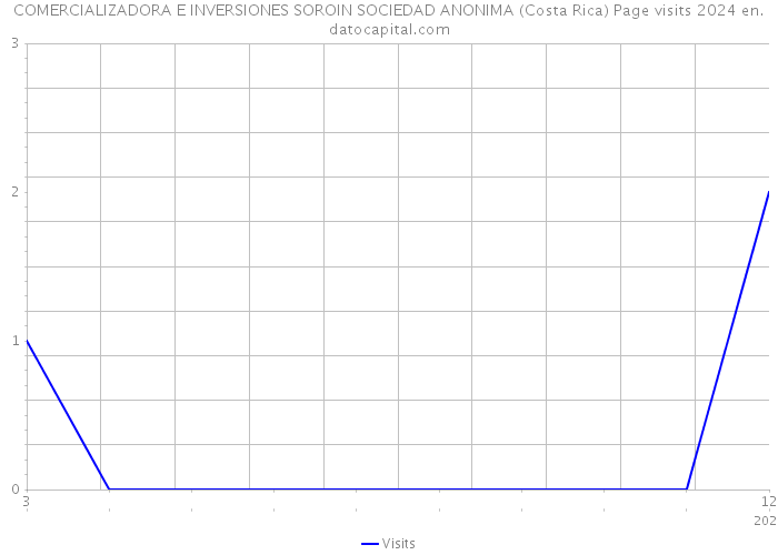 COMERCIALIZADORA E INVERSIONES SOROIN SOCIEDAD ANONIMA (Costa Rica) Page visits 2024 