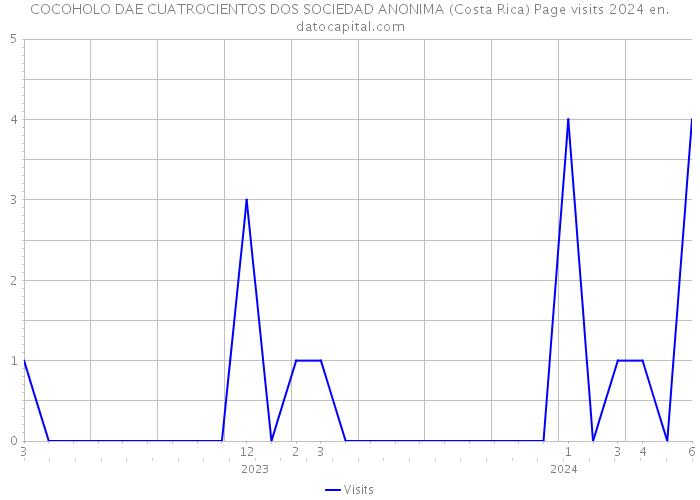 COCOHOLO DAE CUATROCIENTOS DOS SOCIEDAD ANONIMA (Costa Rica) Page visits 2024 