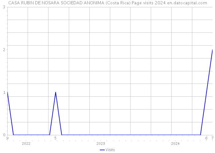 CASA RUBIN DE NOSARA SOCIEDAD ANONIMA (Costa Rica) Page visits 2024 