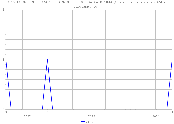 ROYNU CONSTRUCTORA Y DESARROLLOS SOCIEDAD ANONIMA (Costa Rica) Page visits 2024 