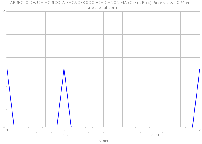 ARREGLO DEUDA AGRICOLA BAGACES SOCIEDAD ANONIMA (Costa Rica) Page visits 2024 